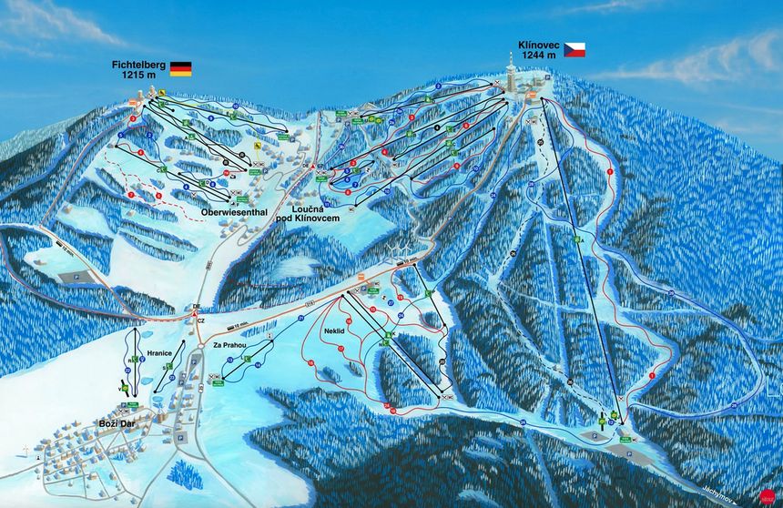 Trail Map Klinovec – Neklid