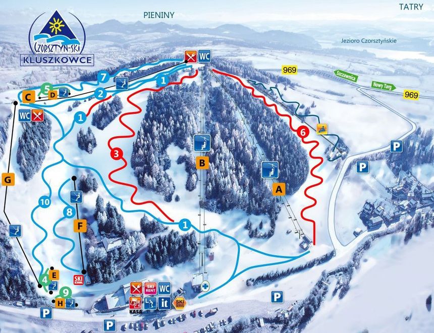 Trail Map Kluszkowce Czorsztyn Ski