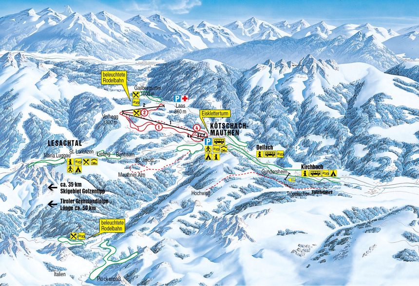 Trail Map Kötschach Mauthen