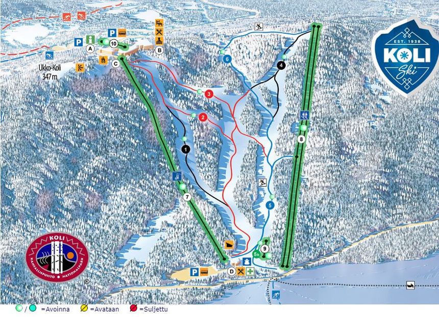 Trail Map Koli