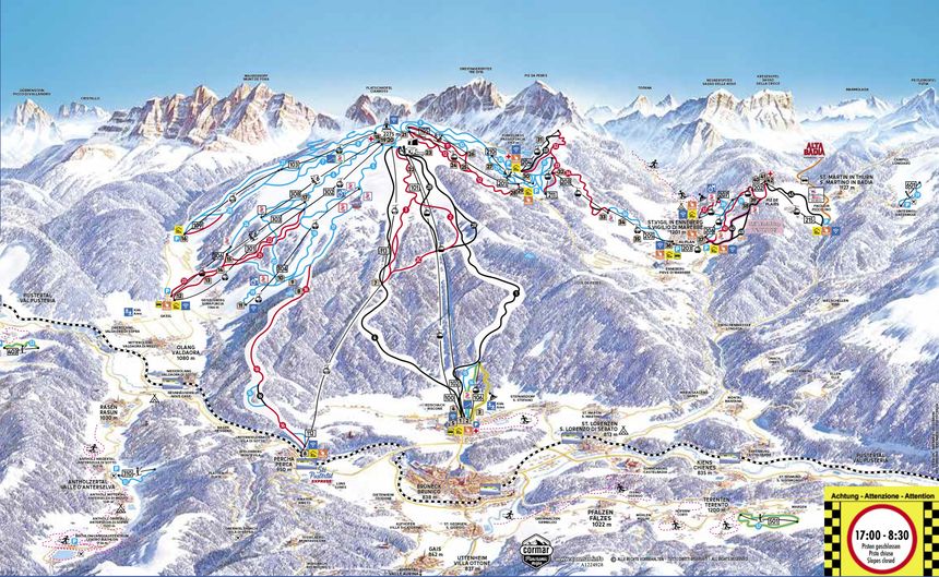 Trail Map Kronplatz