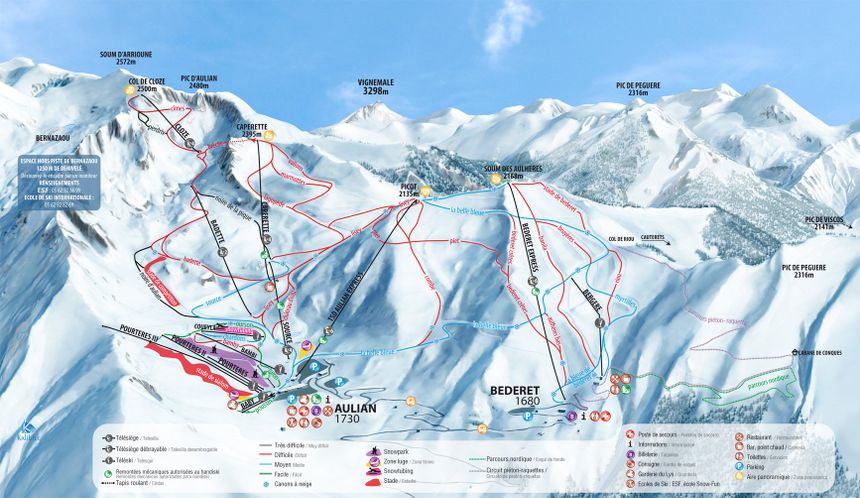 Trail Map Luz Ardiden