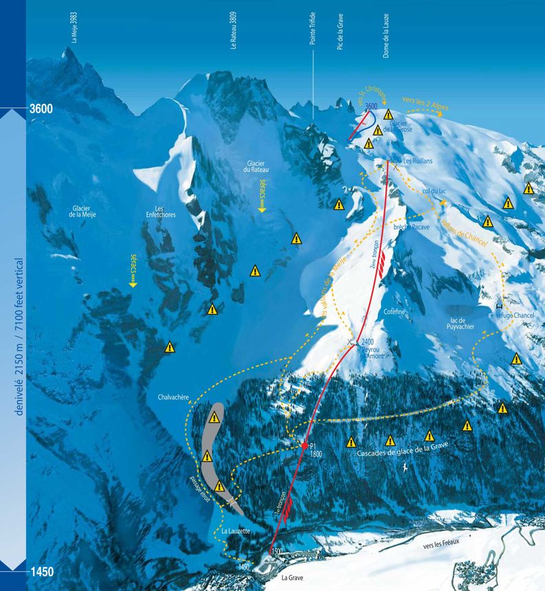 Trail Map La Grave
