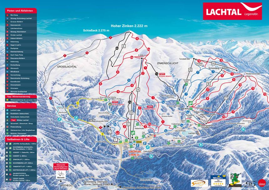 Trail Map Lachtal
