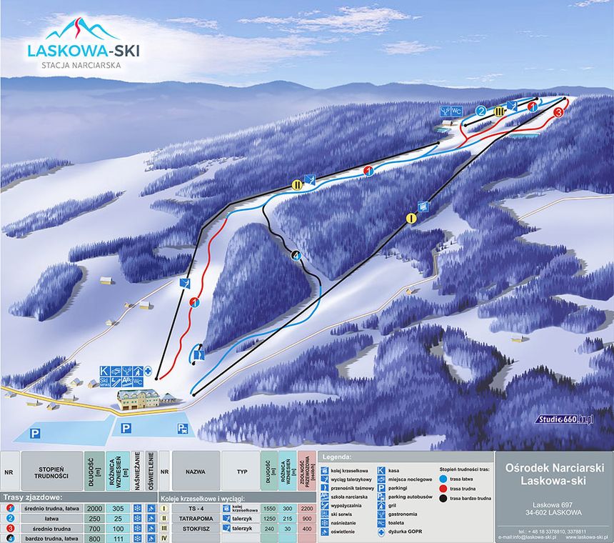 Trail Map Laskowa Kamionna