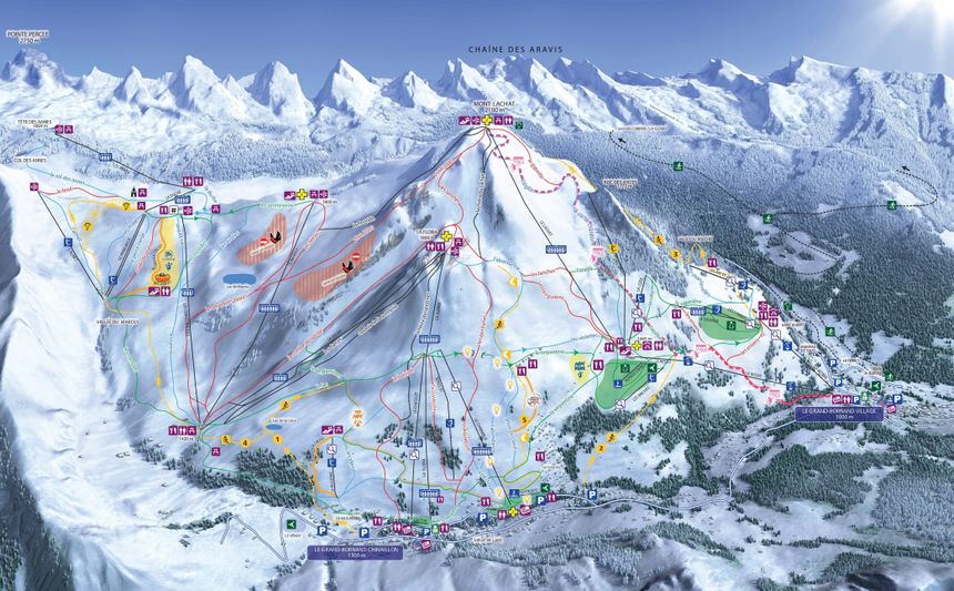 Trail Map Le Grand Bornand