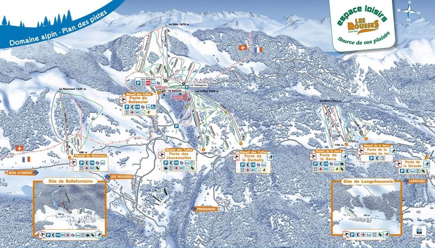 Trail Map Les Rousses