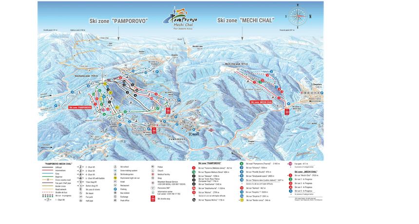 Trail Map Pamporovo