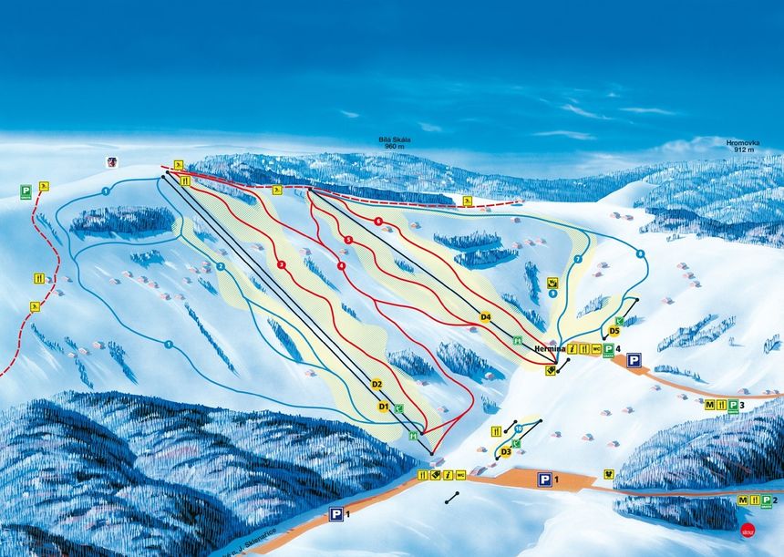Trail Map Paseky nad Jizerou
