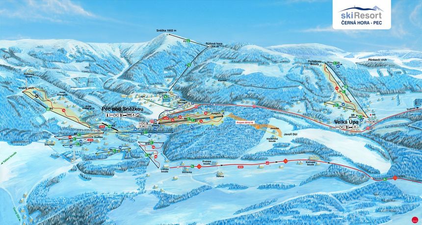 Trail Map Pec pod Snezkou