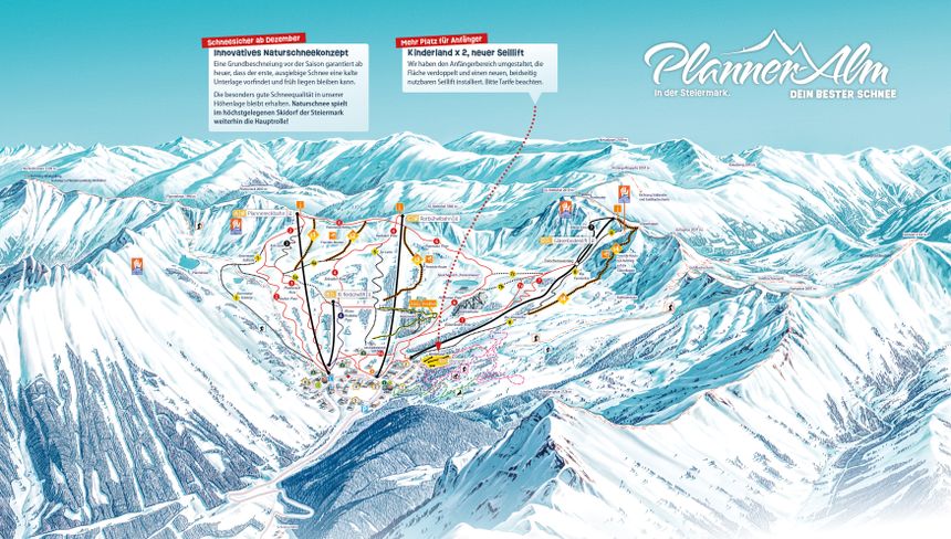 Trail Map Alp Planneralm