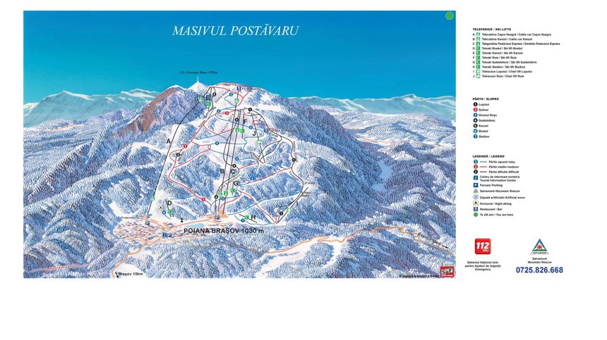 Trail Map Poiana Brasov
