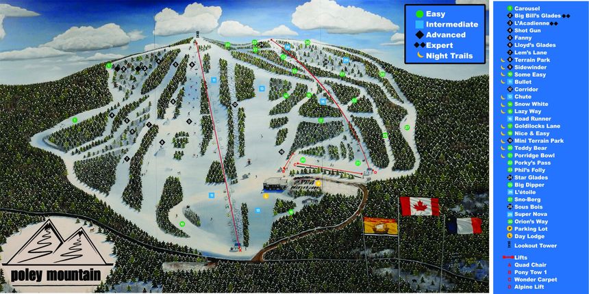 Trail Map Poley Mountain