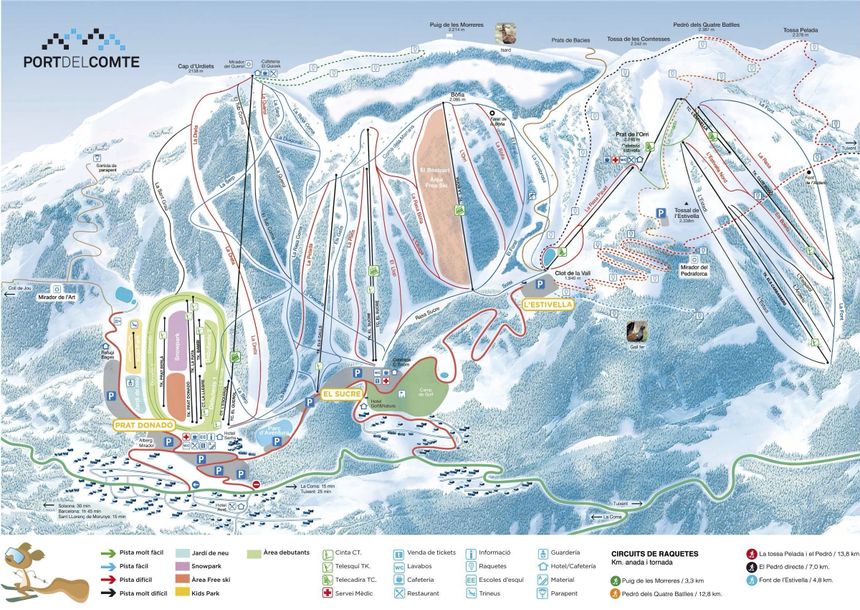 Trail Map Port del Comte