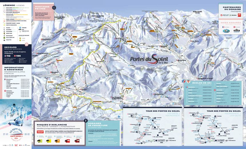 Trail Map Portes du Soleil