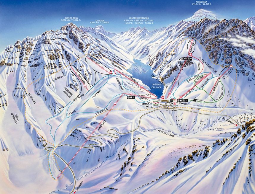 Trail Map Portillo