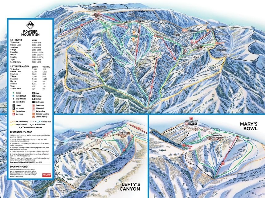 Trail Map Powder Mountain