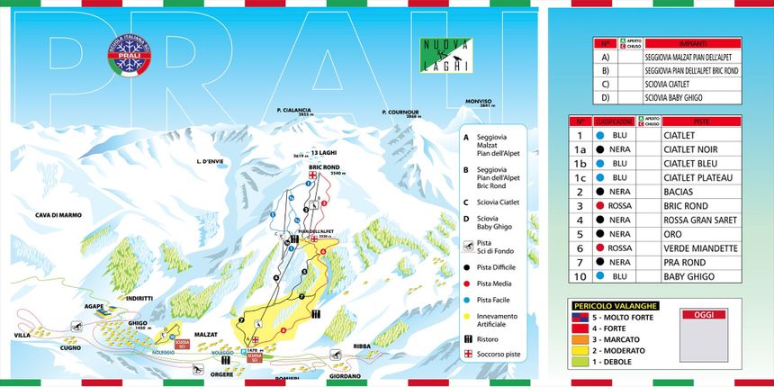 Trail Map Prali