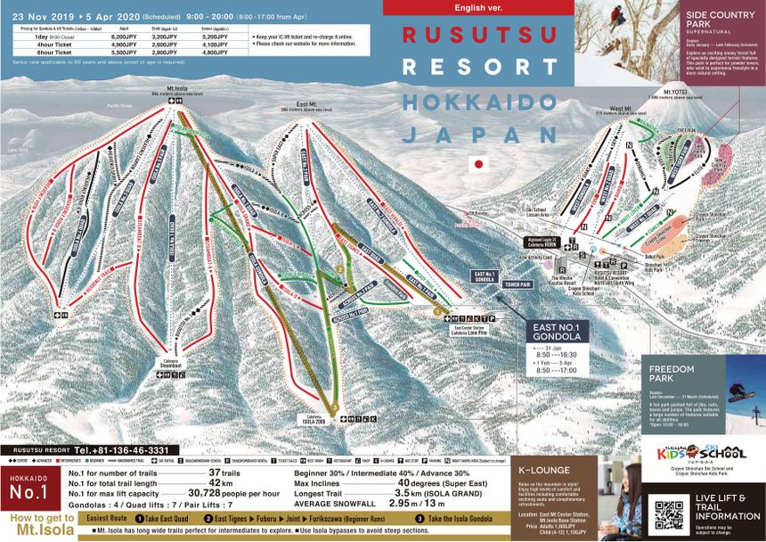Trail Map Rusutsu