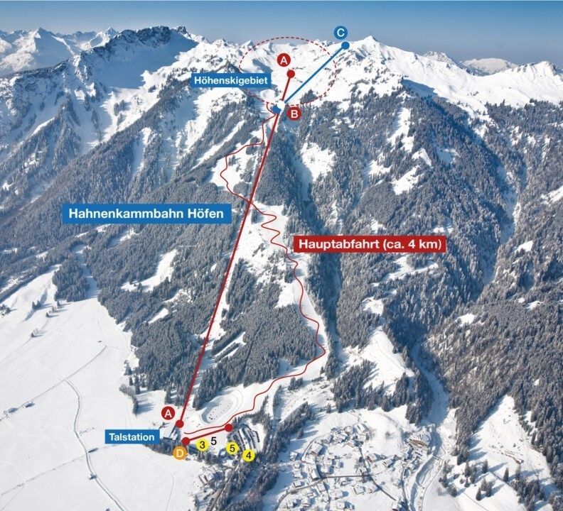 Trail Map Reutte - Hahnenkamm