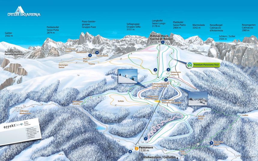 Trail Map Rittner Horn