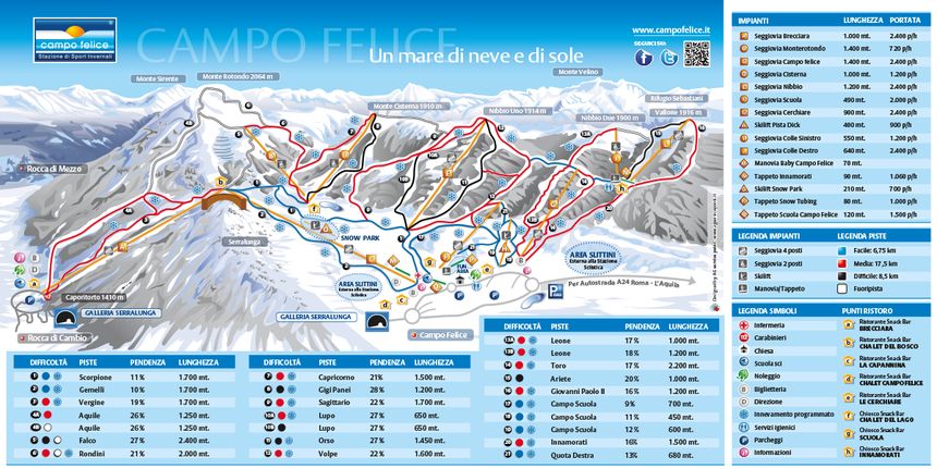 Trail Map Campo Felice - Rocca di Cambio