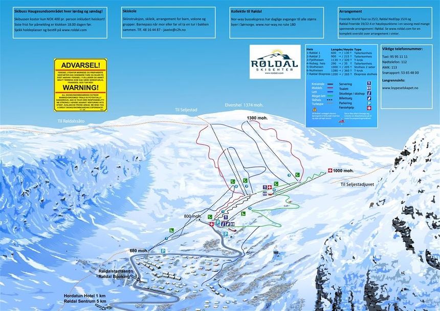 Trail Map Roldal