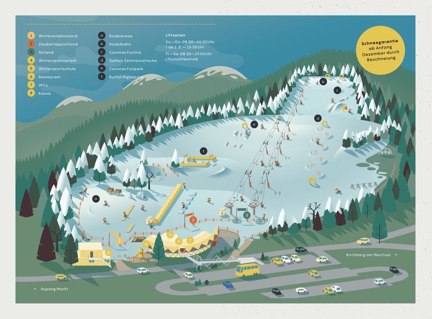 Trail Map St Corona am Wechsel
