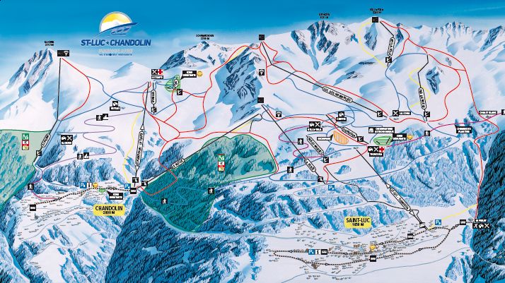 Trail Map St-Luc/Chandolin
