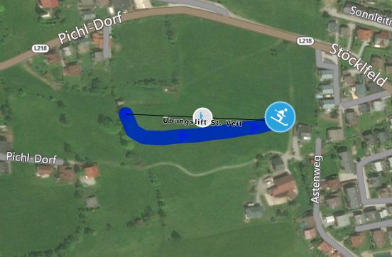 Trail Map St Veit im Pongau - Asten lift