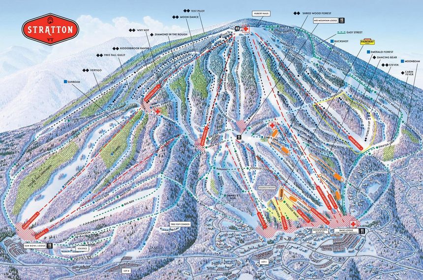 Trail Map Stratton Mountain Resort