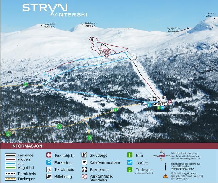 Trail Map Stryn