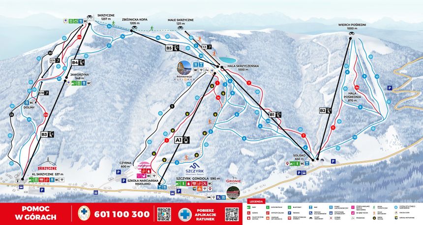 Trail Map Szczyrk Mountain Resort