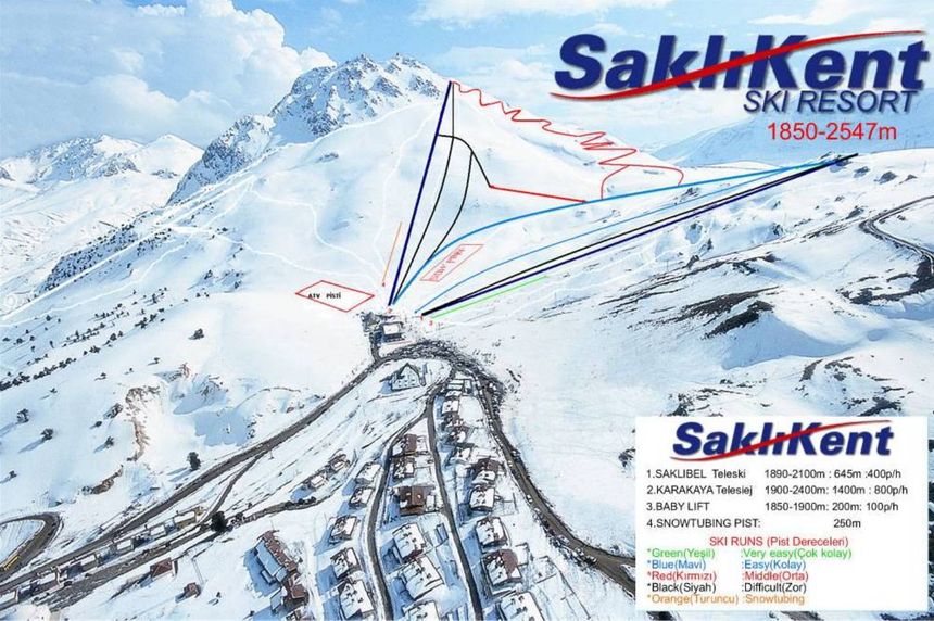 Trail Map Saklikent