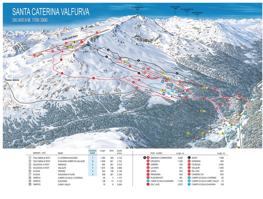Trail Map Santa Caterina Valfurva