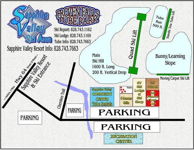 Trail Map Sapphire Valley Ski Area
