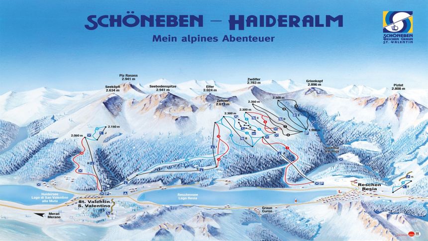 Trail Map Schöneben - Haideralm