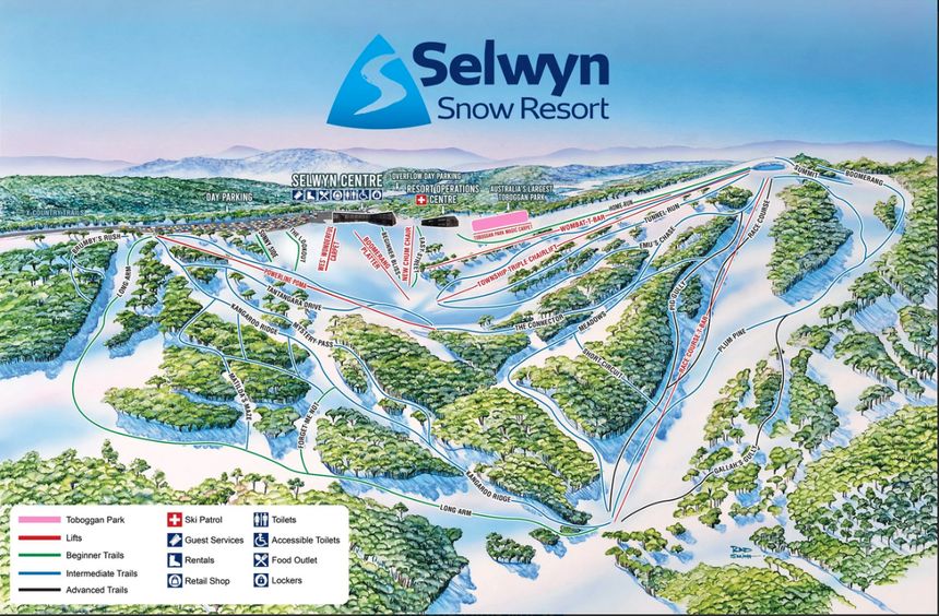 Trail Map Selwyn Snow Resort