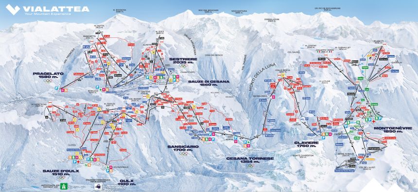 Trail Map Via Lattea