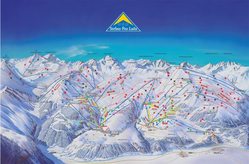 Trail Map Serfaus Fiss Ladis