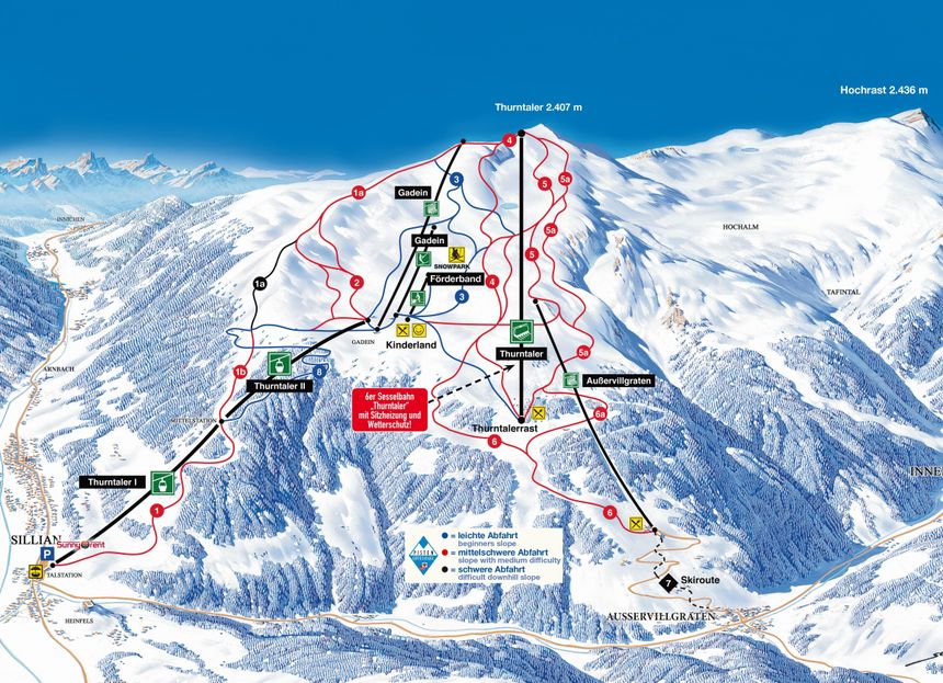 Trail Map Sillian Hochpustertal