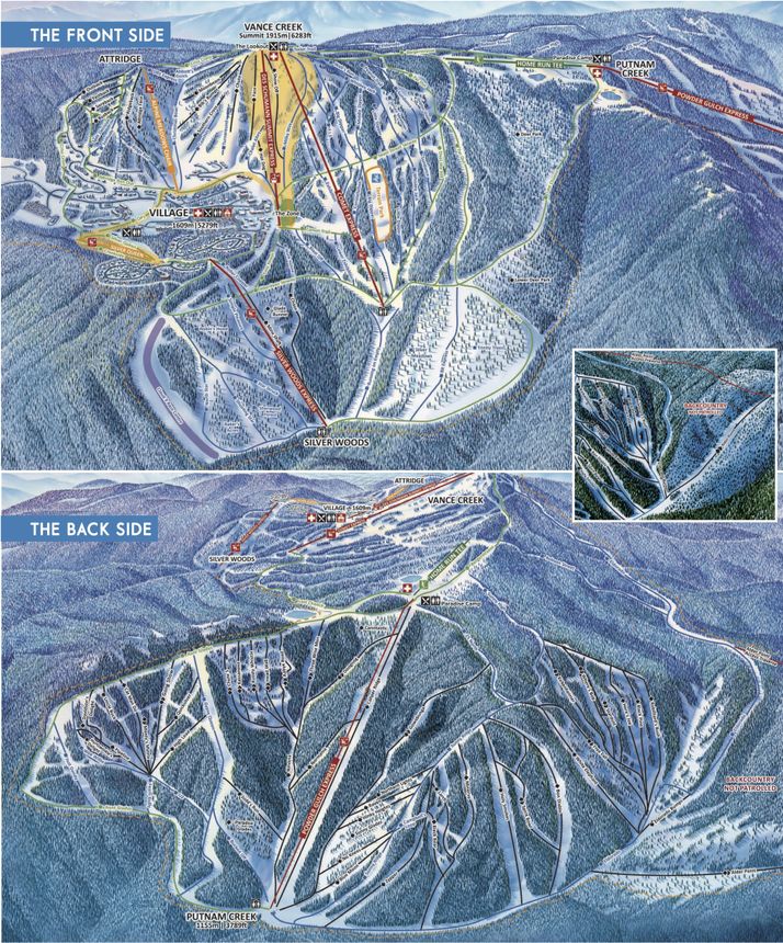 Trail Map Silver Star Mountain Resort