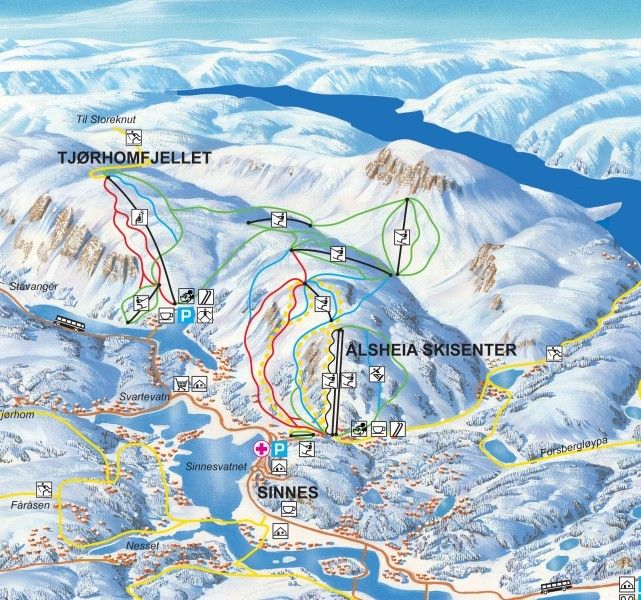Trail Map Sirdal