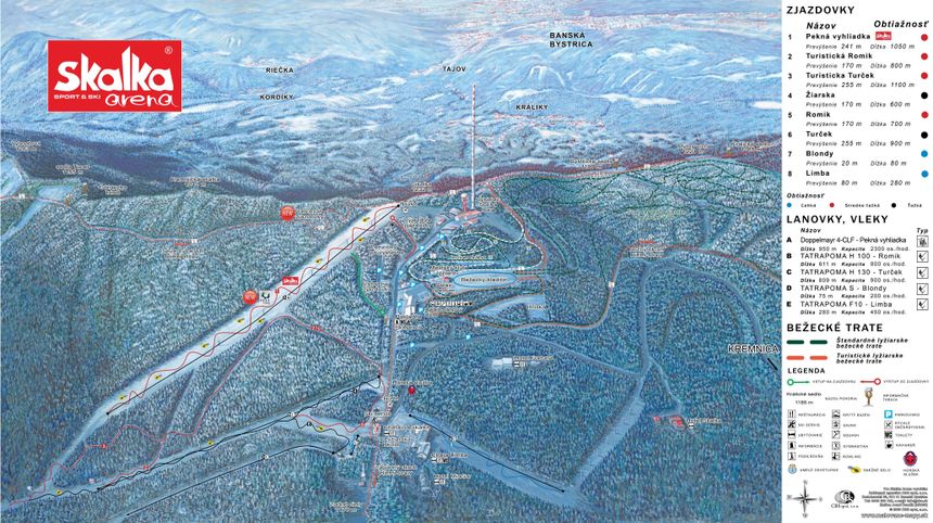 Trail Map Skalka pri Kremnici