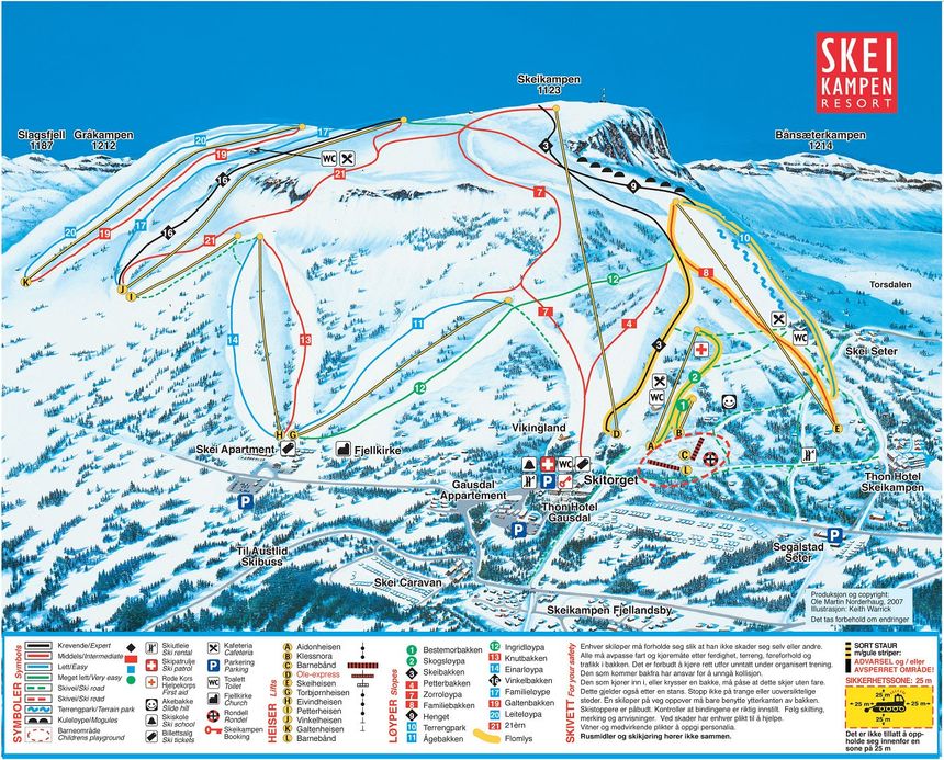 Trail Map Skeikampen