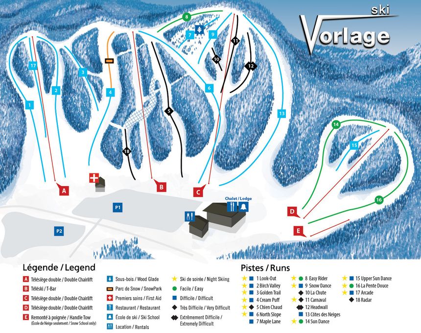 Trail Map Ski Vorlage
