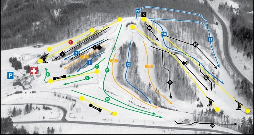Trail Map Ski Lakeridge