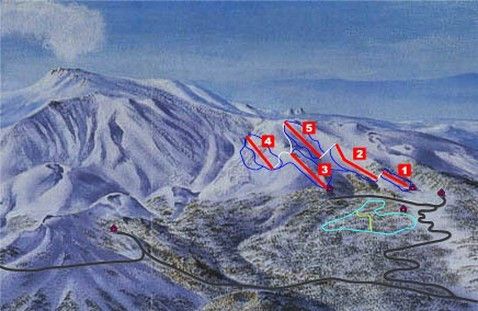 Trail Map Ski Resort Etna Nord – Piano Provenzana (Linguaglossa)