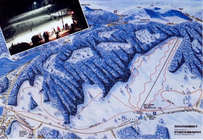 Trail Map Skilift Fischbach