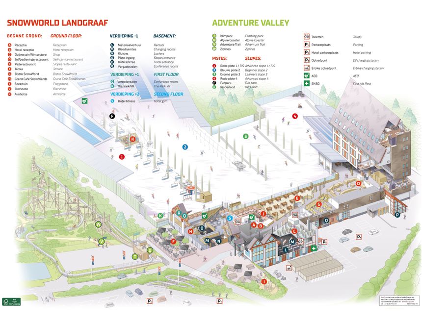 Trail Map SnowWorld Landgraaf